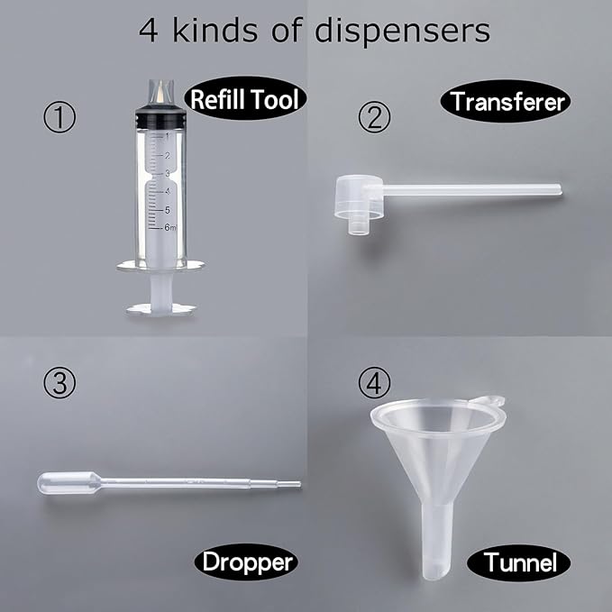 6 Pack 30ml / 1.01 oz. Transparent