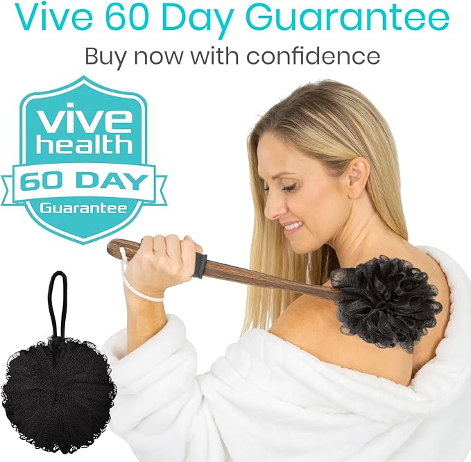 Loofah Brush Dark Wood