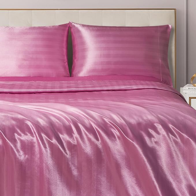 Pink Damask Stripe