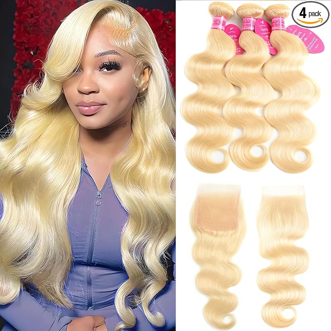 613 Body Wave Bundles with Closure
