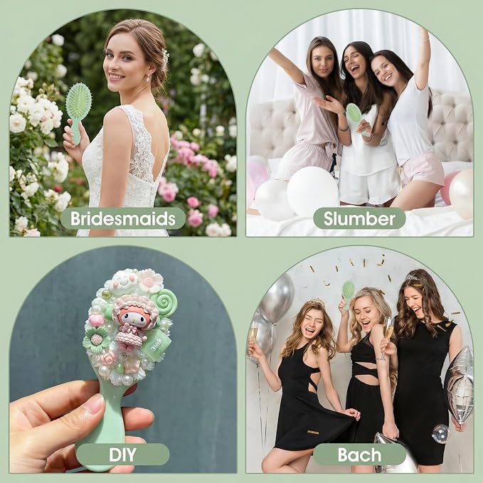 8pcs White&Sage Green