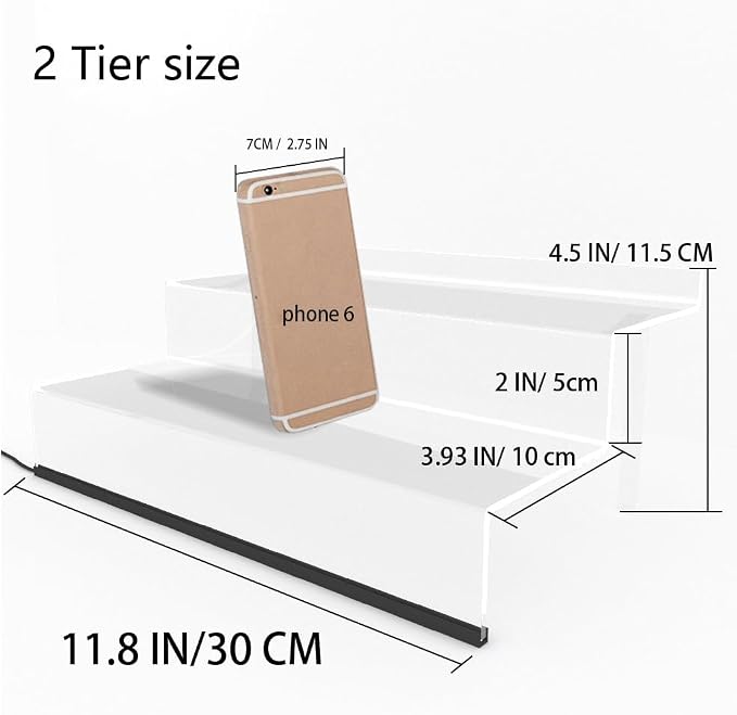 LED+Clear+12IN+2 Tier