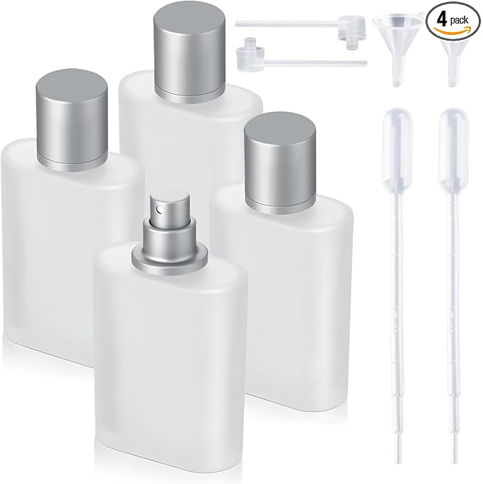 4 Pcs 50ml Frosted Bottles