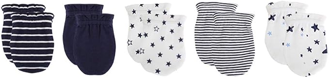 Dark Blue Stripe & Little Stars & Print Set
