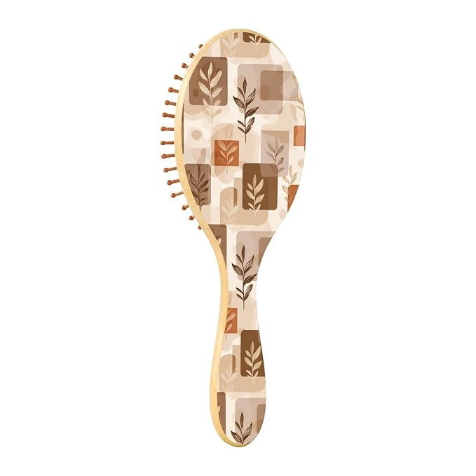 Light Brown Boho Leaves