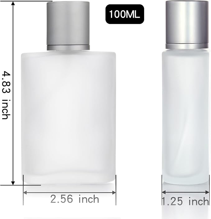 4 Pcs 100ml Frosted Bottles
