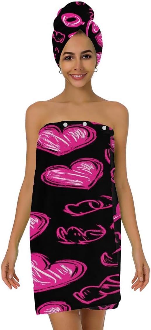 Pink Hearts and Lips