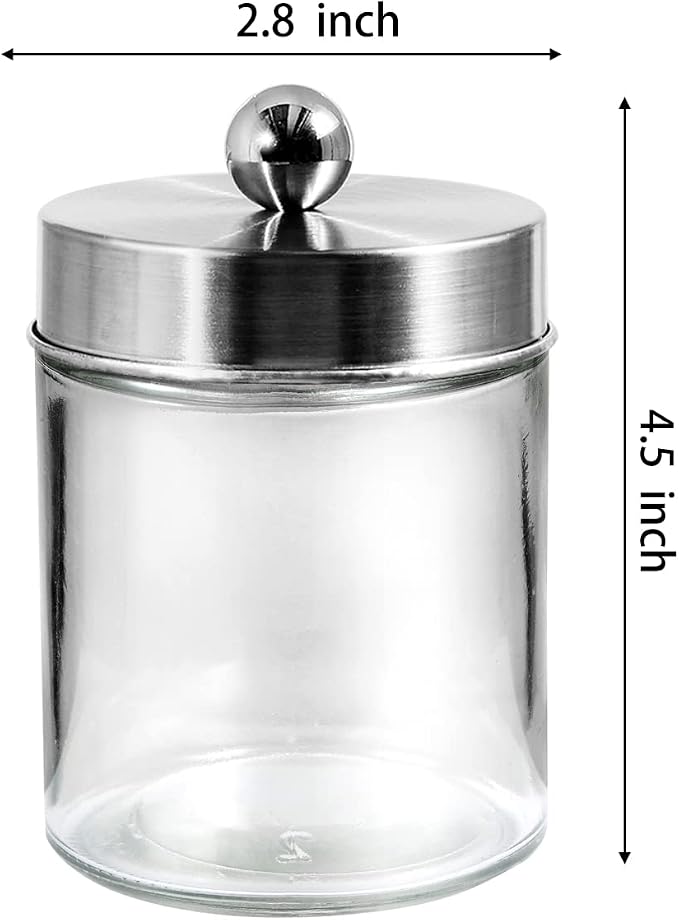 Jar Clear/Lid Brushed Nickel