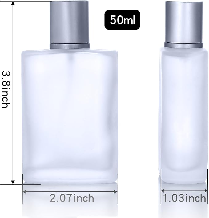 4 Pcs 50ml Frosted Bottles