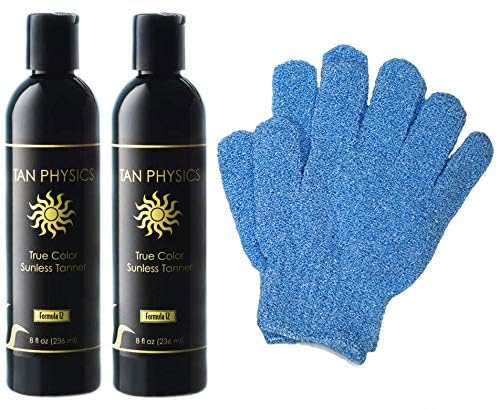 2 Tan Physics 8oz w/ Exfoliating Gloves