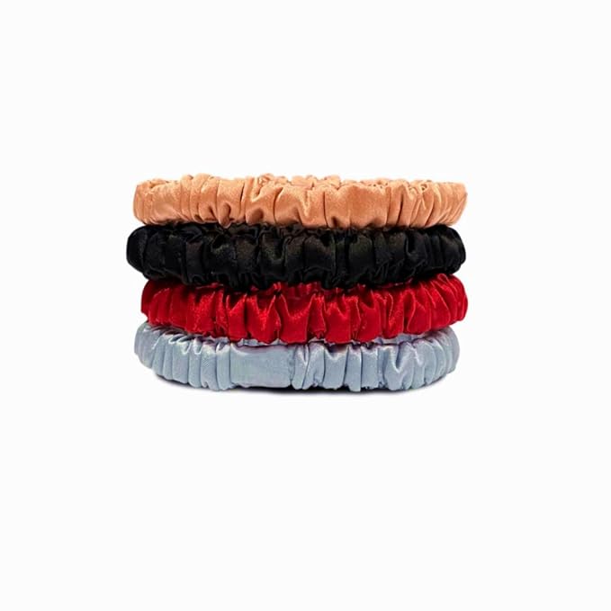 Pink, black, red, blue