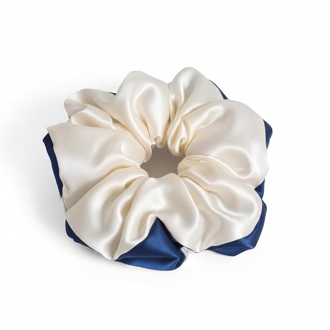 Cream and Navy Blue
