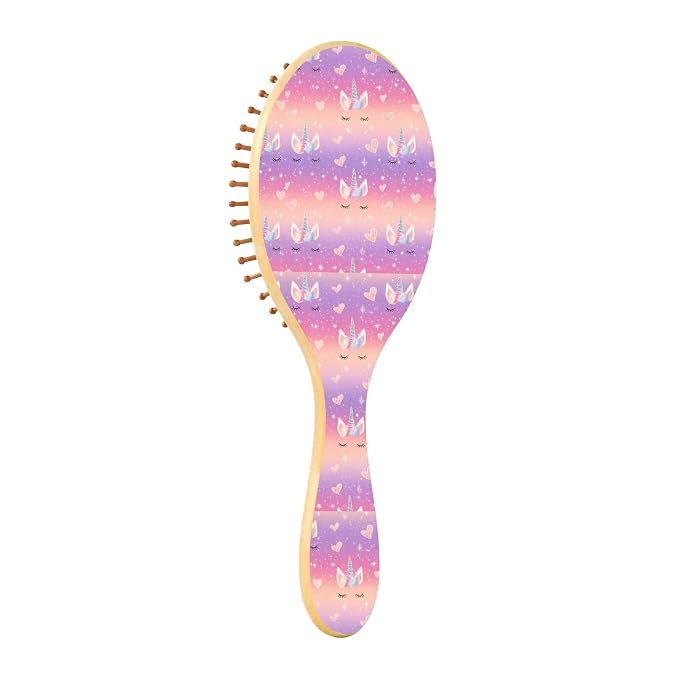 Rainbow Gradient Shiny Unicorn Horn Lashes Hearts