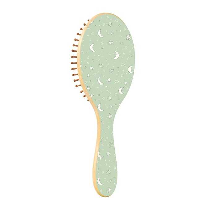 Mint Green Moons and Stars
