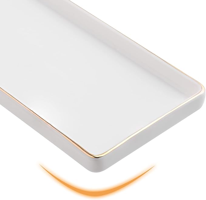 White With Gold Line Set/1