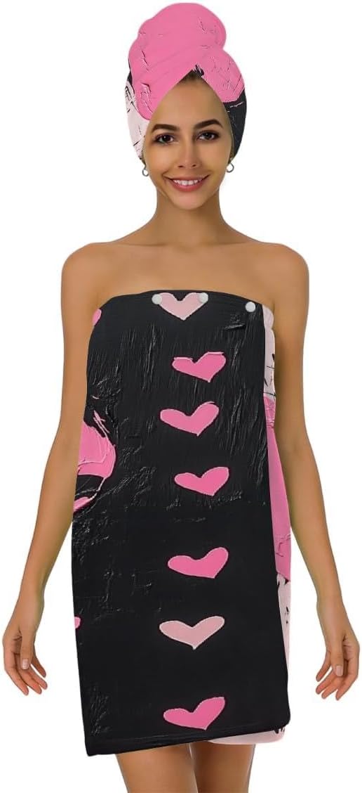 Pink and Black Hearts