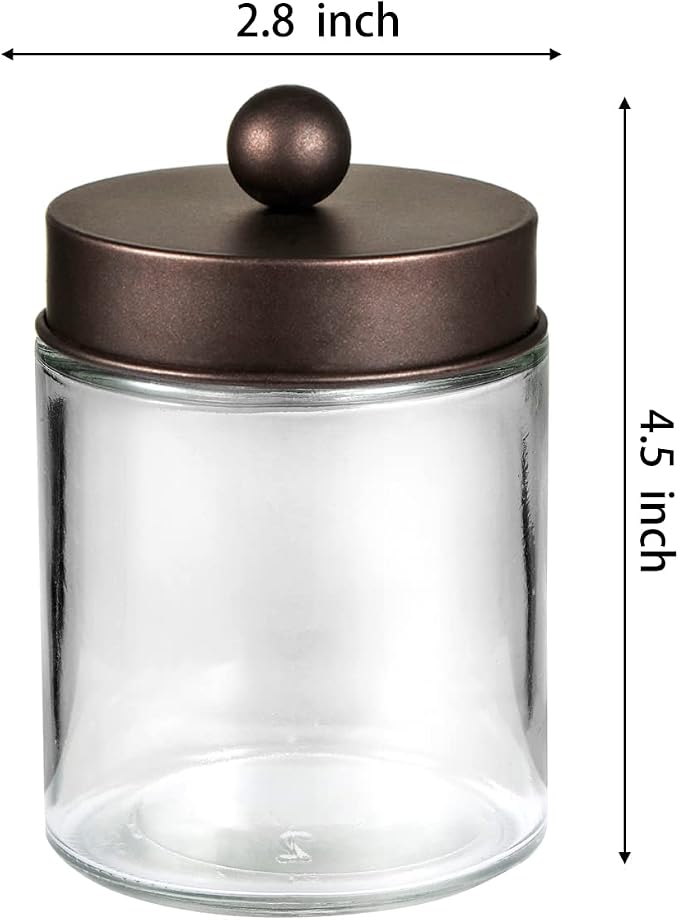 Jar Clear/Lid Bronze