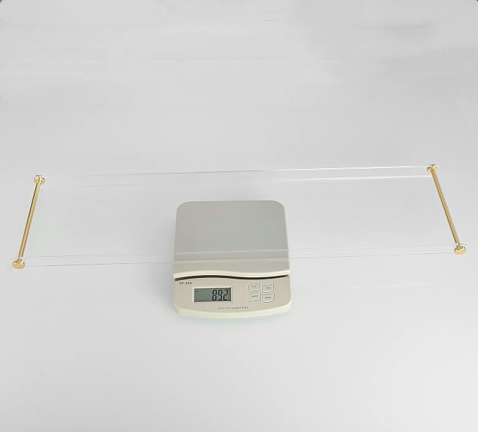 Clear With Gold Handle