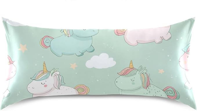 Cartoon Unicorn Pink Sage Green