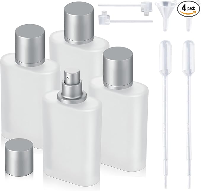 4 Pcs 100ml Frosted Bottles