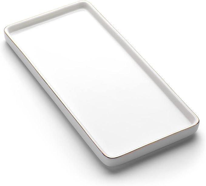 White With Gold Line Set/1