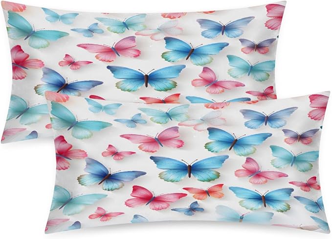 Pink Blue Butterfly