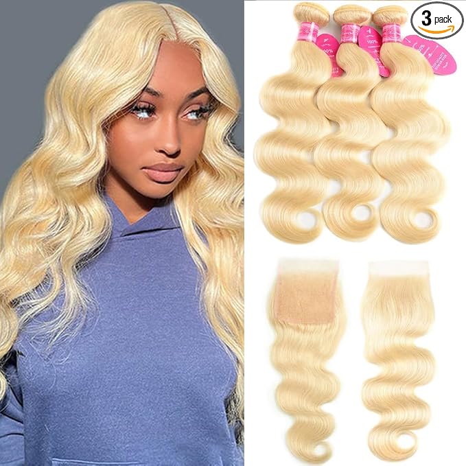 613 Body Wave Bundles with Closure