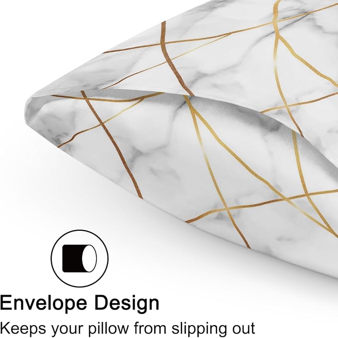 Marble Texture Golden Lines