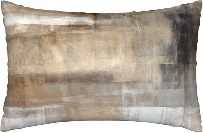 Brown and Beige Abstract Art