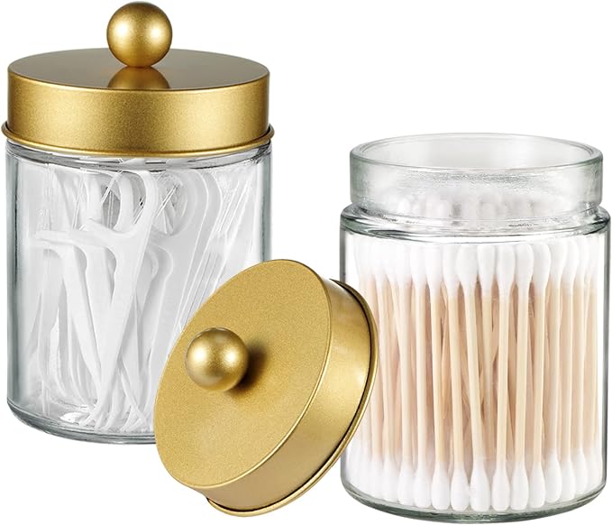 Jar Clear/Lid Gold