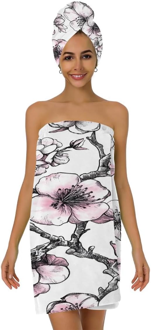 Pink and Black Cherry Blossoms