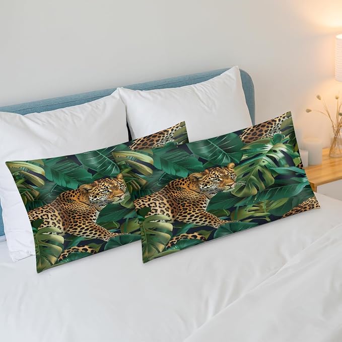 Leopard Palm Leaves