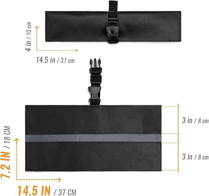 Knife Roll 2 Slots Black