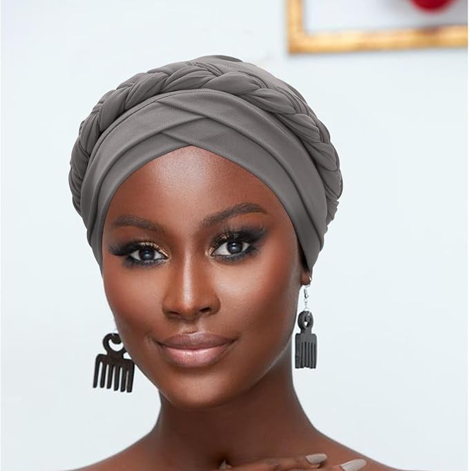 3 Pack Twisted Braid: Black/White/Dark Grey