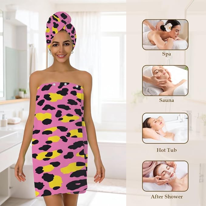 Pink Yellow Leopard