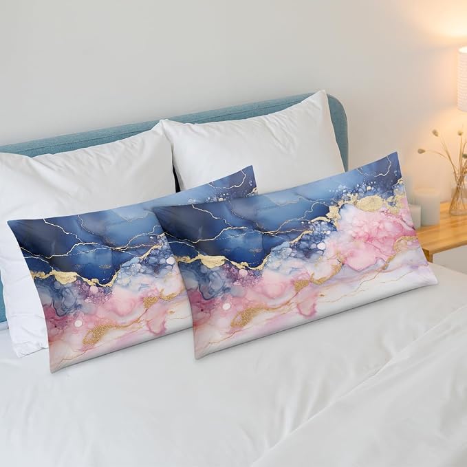 Blue Pink Marble