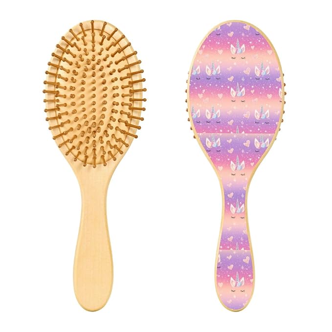 Rainbow Gradient Shiny Unicorn Horn Lashes Hearts