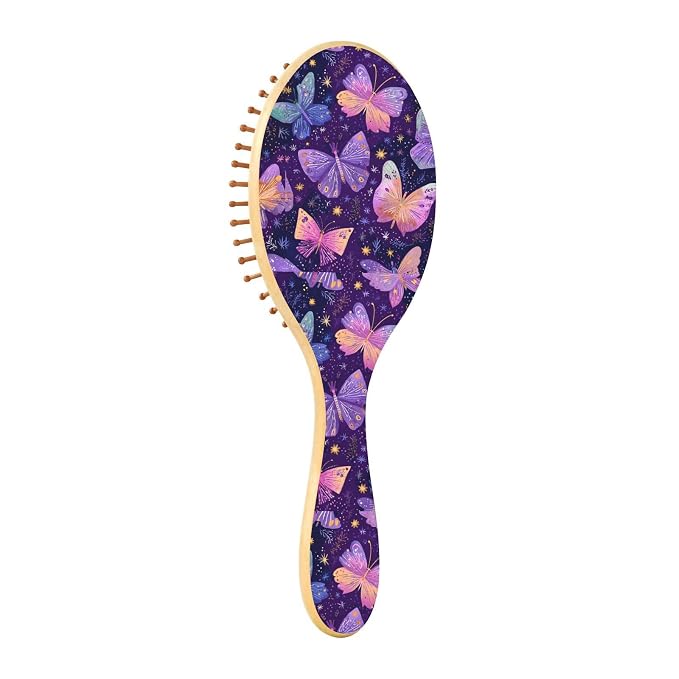 Dark Purple Butterfly Star Dot