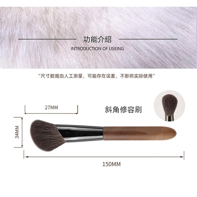 Angled contour brush