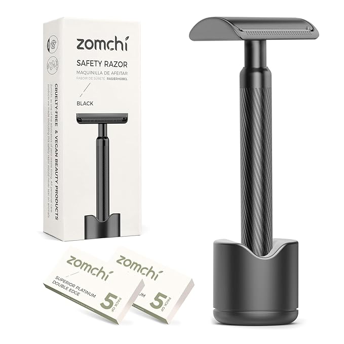 Matte Black Razor with Stand