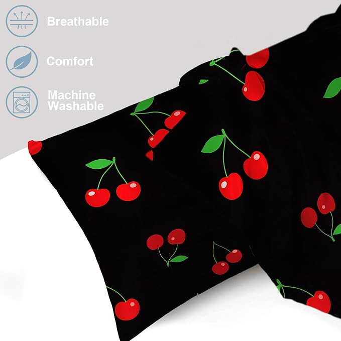 Cute Cherries Black