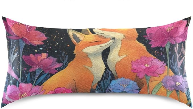 Orange Foxes Carnations Colorful