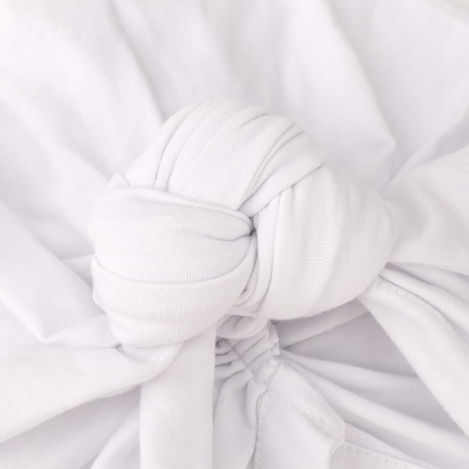 5 Pack Knotted: White