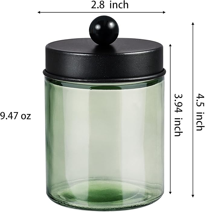 Jar Sage Green/Lid Black
