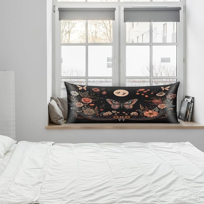 Butterfly Floral Moon Print
