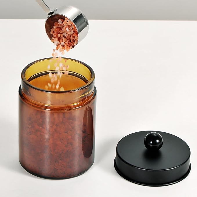 Jar Amber/Lid Black