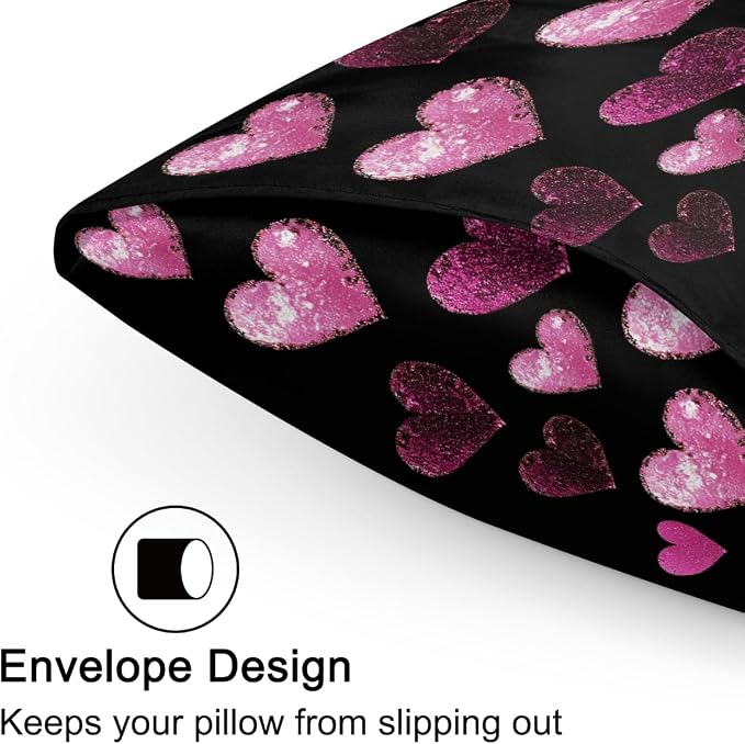 Pink Black Heart
