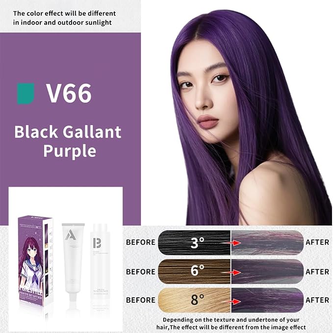V66 Black Gallant Purple