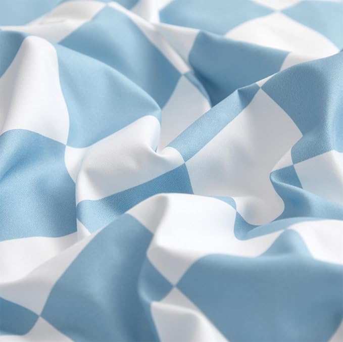 Grid Blue White