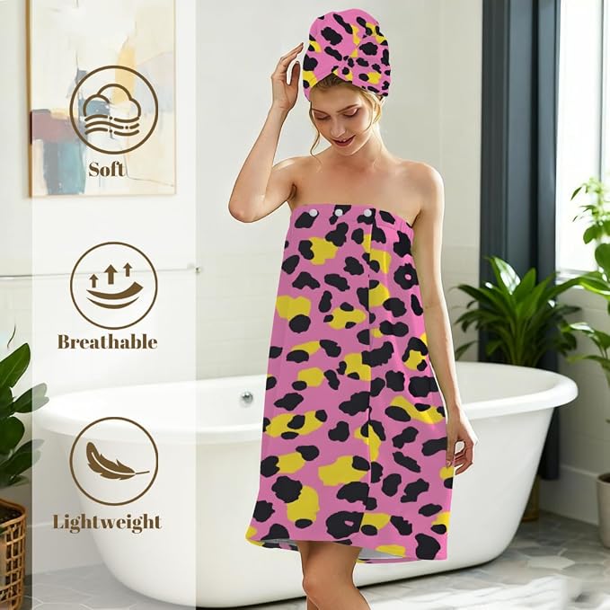 Pink Yellow Leopard